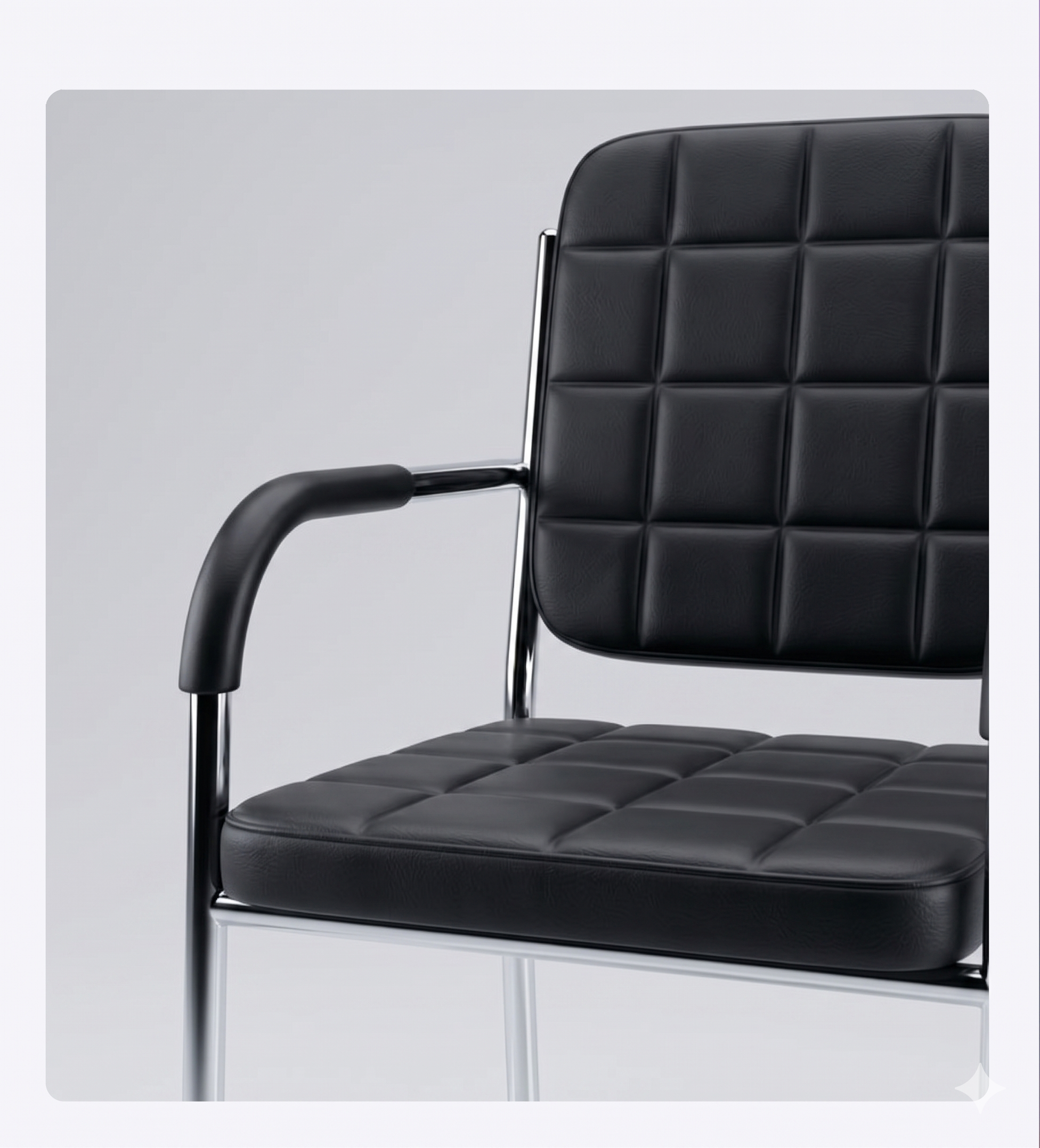 Rishvia Mid Back Office Visitor Chair with Armrest